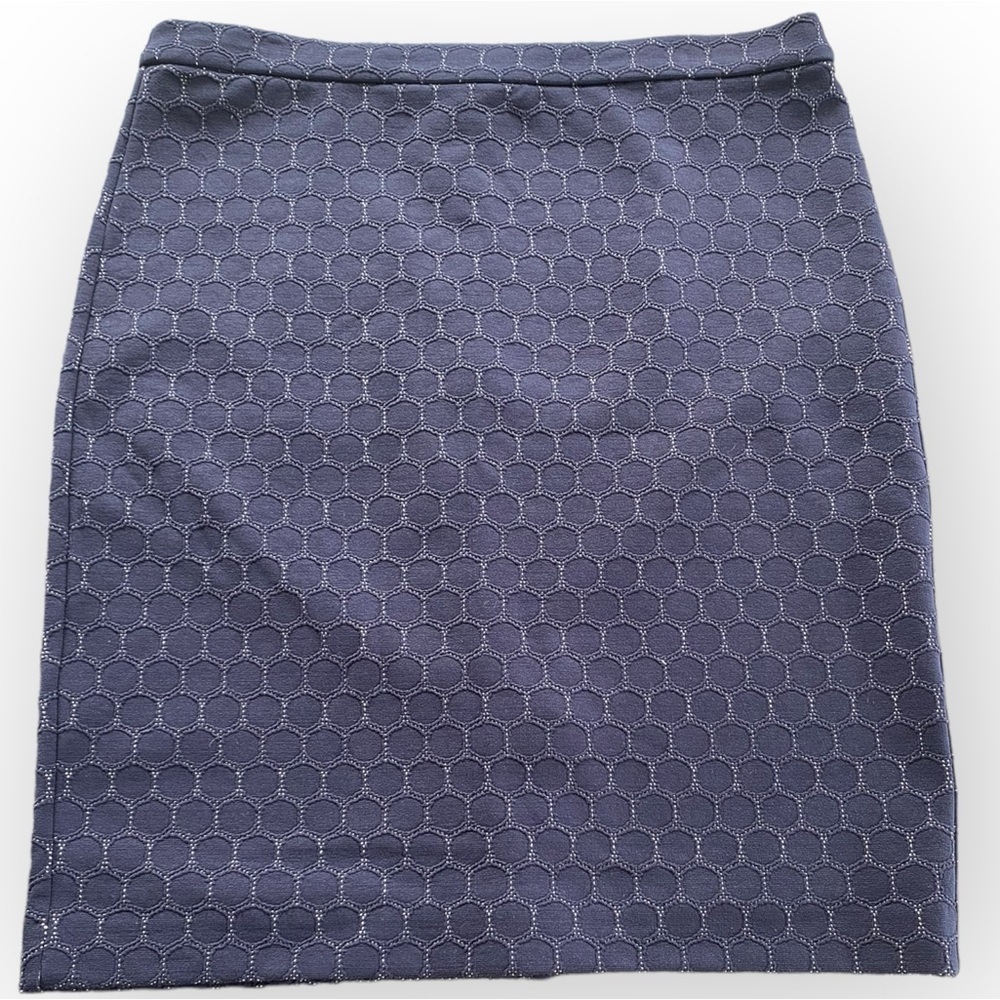 Banana Republic Factory Navy Blue Honeycomb Pencil Skirt Women’s Size 12